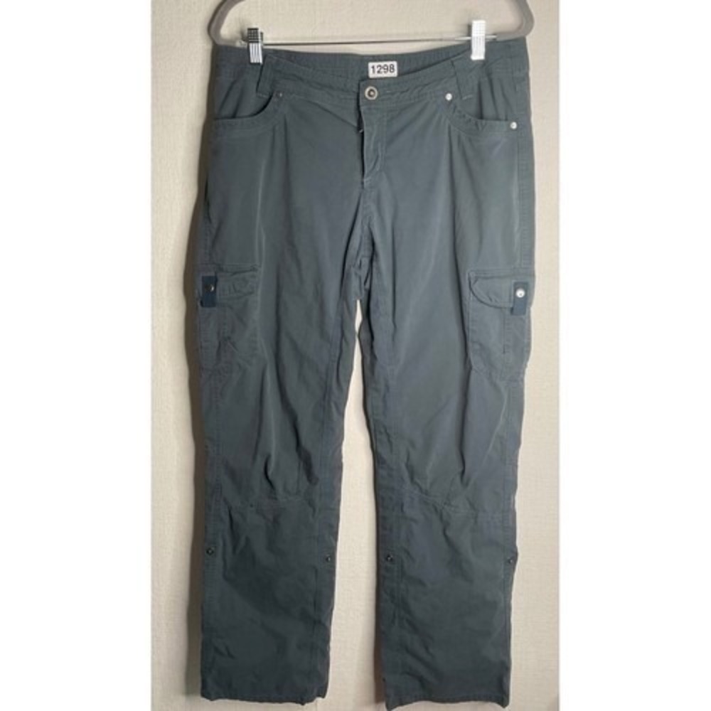 Kuhl‎ Gray Travel Hiking Outdoor Convertible Cargo Pants Women 14 Burma